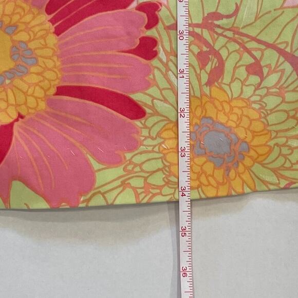 Talbots Cotton Yellow Pink Gray Floral Sleeveless Sheath Dress, Size 2P - Picture 11 of 11